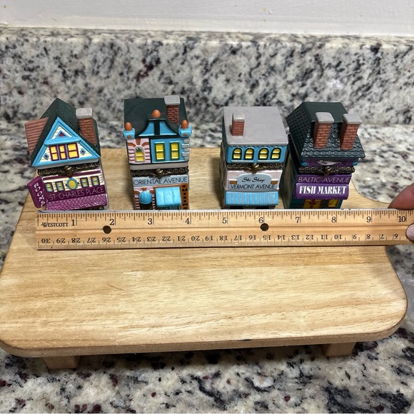 Monopoly Hinged  Trinket Boxes -1999- Lot Of 4-  Hasbro - Picture 6 of 16